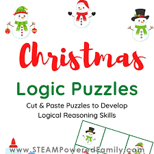 I hope these christmas math puzzles provide a fun, yet challenging way to keep up your kids math and logic skills before the holiday break! Christmas Math Logic Puzzles Sudoku Inspired Printable