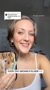 EVERY DAY BROWN EYELINER 👀! , #makeuptutorials #eyeshadow