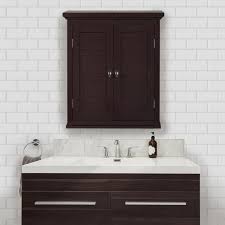 Meuble de salle de bain avec miroir meuble de rangement mural armoire murale charnière à tampon blanc bbk21wt avec étagères réglables 54 x 15 x 55 cm 54 99. Placard Mural Salle De Bain Ethan Marron Fonce Teamson Home Elg 593 Marron Achat Vente Salle De Bain Complete Placard Mural Salle De Bain Cdiscount