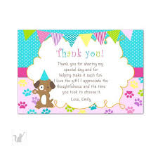 Puppy Thank You Card Puppy Thank You Note Pawty Thank You Card Etsy In 2020 Printable Thank You Cards Thank You Cards Birthday Thank You