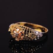 Ary Jewellers 22 Kt Ring 3 Jewels Rings Gold Rings