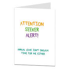 Maybe you would like to learn more about one of these? Feel Better Soon Card Attention Seeker Alert