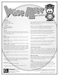 No better time to engage in some wholesome (well, mostly) fun. Wise Alec Family Trivia Rules Of Play By Griddly Games Inc Issuu