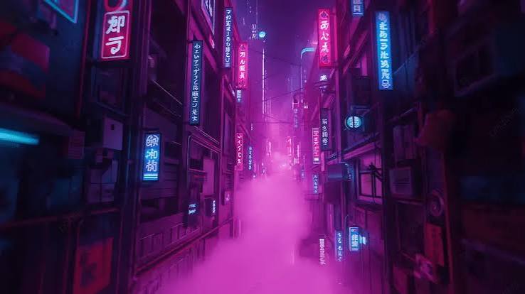 Cyberpunk Neon Alley