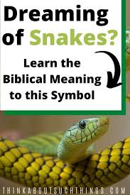 The Biblical Meaning Of Snakes In Dreams In 2020 Faith In God Christian Dream Interpretation Biblical Teaching