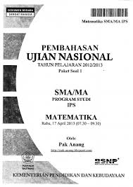 Check spelling or type a new query. Download Soal Dan Pembahasan Un Matematika Sma Ma Ips