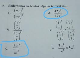 Nah, dari kedua puluh soal untuk latihan penilaian akhir semester (pas) matematika kelas 9 ini, mana yang belum kamu. Sederhanakan Bentuk Aljabar Berikut Latihan 1 3 Halaman 31 Nomor 2 Kelas 9 Matematika Plis Hari Ini Brainly Co Id