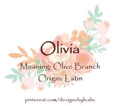 Baby Girl Name Olivia Meaning Olive Branch Origin Latin Baby Girl Names Unique Baby Girl Names Biblical Baby Girl Names