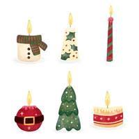 Cute Christmas Candle Collection Download Free Vectors Clipart Graphics Vector Art