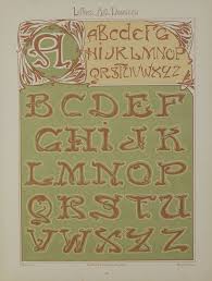 Lettres Art Nouveau 1900 Original Print Art Nouveau Design Art Nouveau Lettering