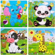 We have a wide variety of fun and educational free online jigsaw puzzles for kids. Amazon Com Wooden Jigsaw Puzzles Set For Kids Age 3 5 Year Old Animals Preschool Puzzles For Toddler Children Learning Educational Puzzles Toys For Boy And Girl Toys Games