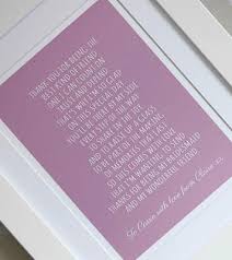 Personalised Framed Typography Prints Gifts And Baby Keepsake Boxes Bridesmaid Thank You Cards Bridesmaid Thank You Wedding Gifts For Bridesmaids