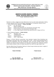 Berita Acara Serah Terima Jabatan Kepala Sekolah Doc Bagikan Contoh
