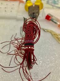 鸡血藤立体手环第19步 knitting