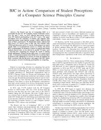 It help desk technicians play a pivotal role in running any company. Pdf Bjc In Action Comparison Of Student Perceptions Of A Computer Science Principles Course