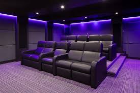 Gray And Black Home Theater Room Design Home Cinema Room Home Theater Decor