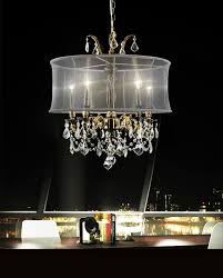 As much a work of art as a lighting fixture, this chandelier elevates your hallway, dining room, or bedroom. Crystal World 5 Light Drum Shade Chandelier With Antique Brass Finish 2043p22ab 5 Smoke From Halo Collection
