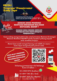 Membantu asnaf dengan menyalurkan bantuan bulanan berbentuk wang tunai melalui akaun bank. Facebook