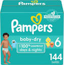 Amazon.com: Pampers Baby Dry Diapers - Size 6, One Month Supply ...