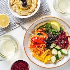 What kind of bread can you eat with hummus? Easy Rainbow Hummus Bowl Vegan Gluten Free Recipe