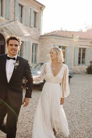 Vogue Exclusive All The Photos From French Influencer Adenorah S Wedding In The South Of France Vogue Wedding Western Wedding Dresses Making A Wedding Dress
