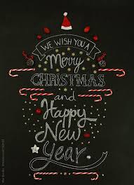 We Wish You A Merry Christmas We Wish You A We Wish You A Merry Christmas And Happy New Year Written On A Chalkboard And Composed With Merry Christmas Quotes Christmas Chalkboard Merry Christmas Wishes