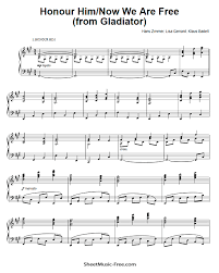 Ordinea fișierelor poate fi corectată prin tragere și plasare. Download Honor Him Now We Are Free Sheet Music Pdf Form Gladiator Download