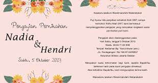 Pemilihan warna serta model undangan pernikahan dapat menyesuaikan dengan konsep acara nah, jika ingin mencetak undangan yang sesuai dengan desain sendiri tapi tidak memiliki banyak. Contoh Surat Undangan Pengajian Nikah