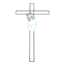 Add definition on the thickness of his beard and mustache. How To Draw Jesus On The Cross Really Easy Drawing Tutorial