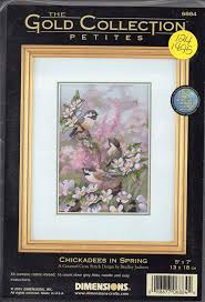 See more ideas about wedding cross stitch, cross stitch, stitch. Chickadees In Spring Counted Cross Stitch Kit Dimensions D06884 13 X 18cm Counted Kits Arts Crafts Sewing Urbytus Com