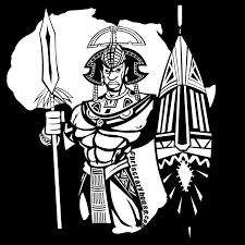 Black And White Warriors Logo African Warrior Black White African African Symbols Warrior