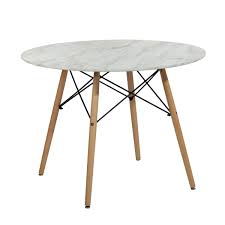 This design is crafted from solid and engineered wood, striking a modern appearance with its circular tabletop perched on a tapered pedestal base. Furniture R Mid Century Modern Round Dining Table Overstock 32623572