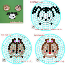 Disney Tsum Tsum Oswald Chip Dale Perler Patterns Perler Bead Templates Hama Beads Patterns