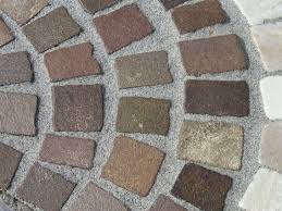 Buntes 10 X 10er Granitpflaster Mit Einem Fugenmortel In Der Farbe Steingrau Verfugt Natursteine Granitpflaster Verfugen