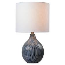 Kenroy Home Intaglio Table Lamp In Blue Bed Bath Beyond Lamp Table Lamp Ceramic Lamp Base
