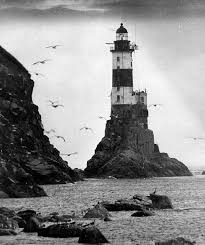 Black And White Lighthouse Animal Crossing The Aniva Lighthouse Was Built By The Japanese In 1939 On A Chunk Of Rock Off The Southern Coast Of Sakhal Lighthouse Pictures Beautiful Lighthouse Lighthouse