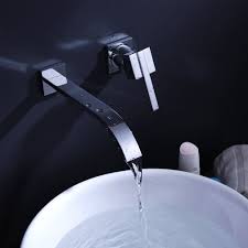Auralum Elegant Wandhalterung Wasserhahn Verchromt Armatur Wand Wasserfall Fur Waschbecken Waschtisch Amazon De Waschbecken Waschbecken Gaste Wc Waschtisch