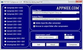 Dump your own real psp games and turn them into.iso or. Psp Iso Compressor Compress And Convert Psp Rom Files Among Iso Cso And Jso Appnee Freeware Group