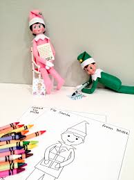 Don't touch him with your hands. Elf On The Shelf Free Printable Coloring Sheets Smudgey