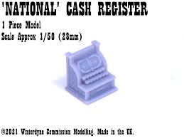 He patented a machine with a mechanism similar to one he had seen count the revolutions of an ocean liner's propeller in its engine. National Cash Register 0 74 Winterdyne Commission Modelling Shop