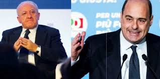 E si sono scattati un (rarissimo) selfie insieme. Incontro Tra Il Segretario Pd Nicola Zingaretti E Il Governatore Campano Vincenzo De Luca Italia2tv