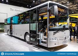 Mercedes Benz Intouro Coach Bus Editorial Stock Image Image Of Benz Showroom 129923629