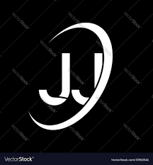 Jj logo j design white letter jjj Royalty Free Vector Image