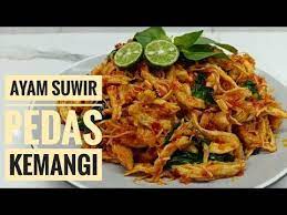 Resep Ayam Suwir Pedas Kemangi Youtube Resep Ayam Suwir Resep Ayam Kemangi