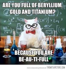 Chemistry Cat S Best Pick Up Line Chemistry Cat Nerdy Jokes Chemistry Humor