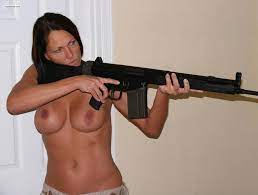 Naked Women Shooting Guns - 60 photos