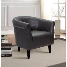 Mainstays Faux Leather Bucket Accent Chair Multiple Colors Walmart Com Accent Chairs Faux Leather Chair Leather Bucket