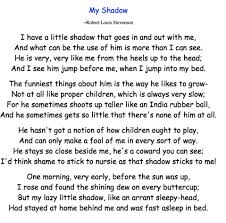 My Shadow By Robert Louis Stevenson Funny Poems Kids Poems Funny Poems For Kids