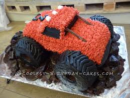Muddy Monster Truck Birthday Cake Truck Birthday Cakes Monster Truck Cake Monster Truck Birthday Cake