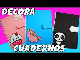 Magnificas ideas para decorar tus cuadernos o libretas con diseños originales kawaii y unicornio. Disenos Para Decorar Hojas De Cuadernos Para Ninos Decoracion De Unas